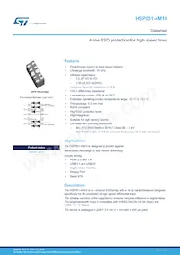 HSP051-4M10 Datasheet Cover