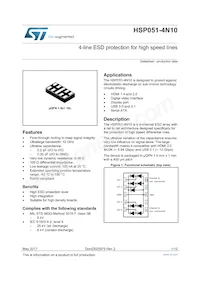 HSP051-4N10 Datasheet Cover