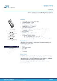 HSP061-4M10 Datasheet Cover