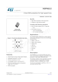 HSP062-2P6 Datasheet Copertura