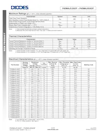P4SMAJ85ADF-13 Datasheet Page 2