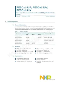 PESD3V3L5UV數據表 頁面 2