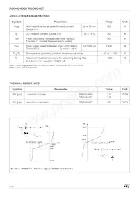 RBO40-40T Datasheet Page 2