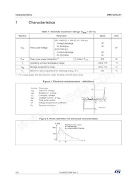 SM6T250CAY 데이터 시트 페이지 2