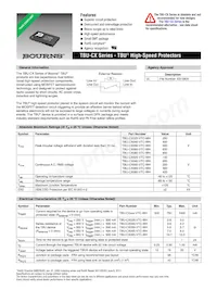 TBU-CX085-VTC-WH Datasheet Cover
