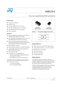 USBLC6-2P6 Datasheet Cover