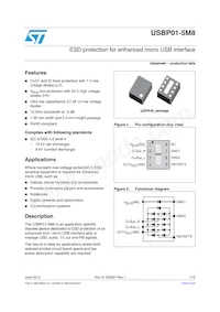 USBP01-5M8 Datasheet Cover
