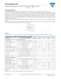 VBUS053BZ-HNH-G-08 Datasheet Page 2