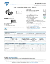 VESD03A1B-HD1-GS08 Datasheet Cover
