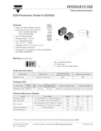 VESD03A1C-02Z-GS08 Datasheet Cover