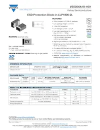 VESD05A1B-HD1-GS08 Datasheet Cover