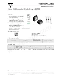 VESD05A5A-HS3-GS08 Datasheet Cover