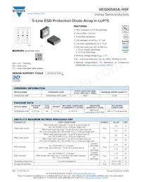 VESD05A5A-HSF-GS08 Datasheet Cover