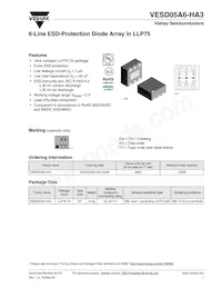 VESD05A6-HA3-GS08 Datasheet Cover