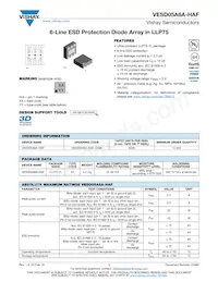 VESD05A6A-HAF-GS08 Datasheet Cover
