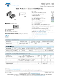 VESD12A1A-HD1-GS08 Datasheet Cover