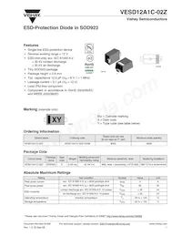 VESD12A1C-02Z-GS08 Datasheet Cover