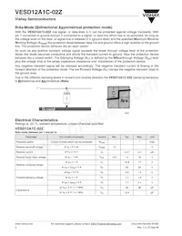 VESD12A1C-02Z-GS08 Datasheet Page 2