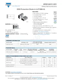 VESD12A1C-HD1-GS08 Datasheet Cover