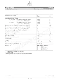 B88069X0540B103 Datasheet Copertura