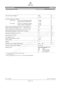 B88069X0820T502 Datasheet Copertura