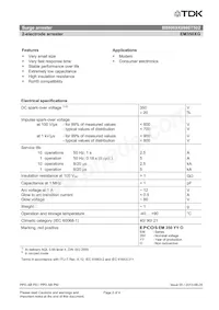 B88069X0980T502 Datasheet Page 2