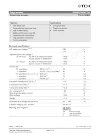 B88069X3010T702 Datasheet Pagina 2