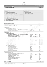 B88069X3790T502 Datasheet Page 2