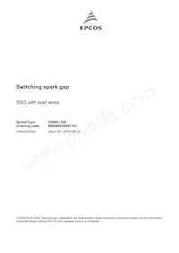 B88069X3930T103 Datasheet Cover