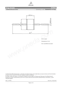 B88069X5110T502 Datasheet Pagina 2