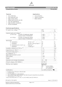 B88069X6100T702 Datasheet Pagina 2