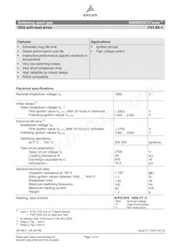 B88069X6721T502 Datasheet Page 2