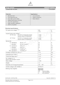 B88069X7050B502 Datasheet Page 2