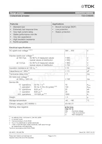 B88069X8160B502 Datasheet Page 2