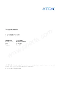 B88069X9680B252 Datasheet Cover