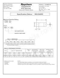 MINISMDE190-2 Datasheet Cover