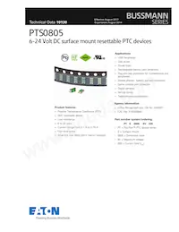 PTS08059V020數據表 封面