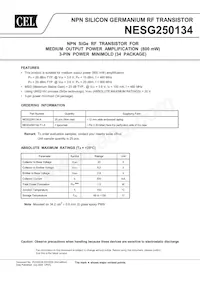 NESG250134-T1-AZ Datasheet Copertura