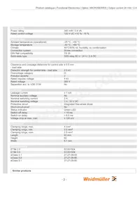 8607700000 Datasheet Page 2