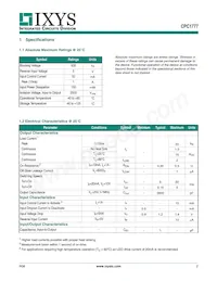 CPC1777J Datasheet Page 2