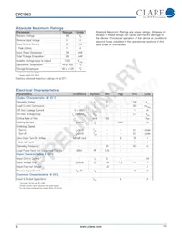 CPC1962G Datasheet Page 2