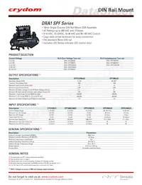 DRA1-SPF380D25R Datasheet Cover