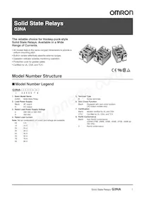 G3NA-425B-UTU-2 AC100-240 Datasheet Cover