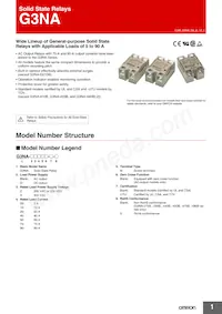 G3NA-475B-UTU AC100-240 Datasheet Cover