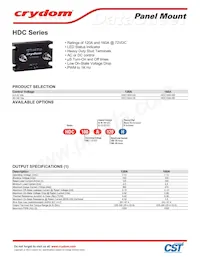 HDC100A160H數據表 封面