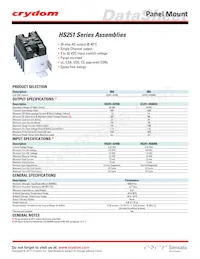 HS251-HD6050 Datasheet Cover