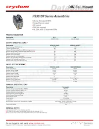 HS351DR-HD6025 Datasheet Cover