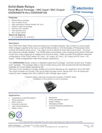 OSSRA0012A Datasheet Cover