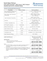 OSSRD1006A Datasheet Page 12