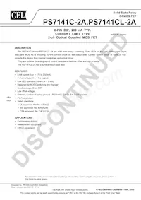 PS7141CL-2A-E3-A Datasheet Cover